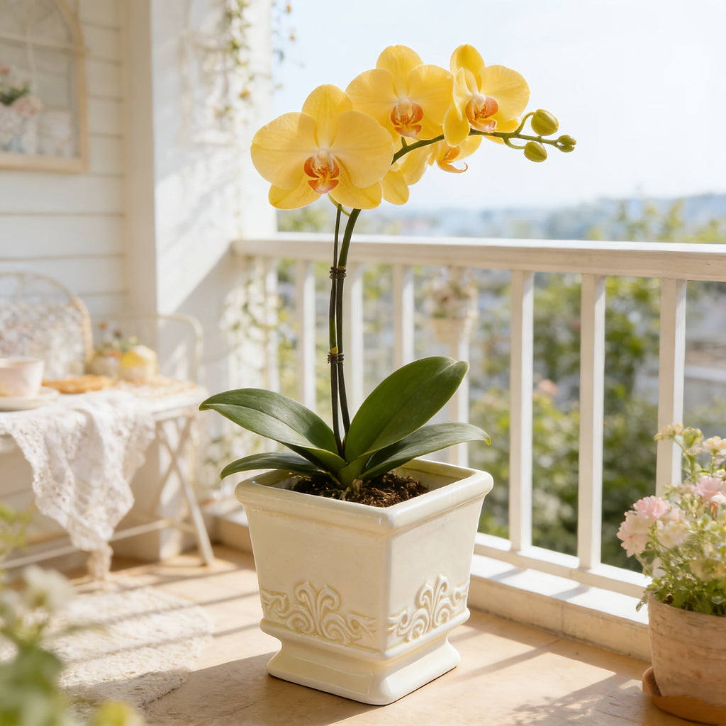 CeraBox Ceramic Planter With Vintage Charm For Elegant Indoor Plants