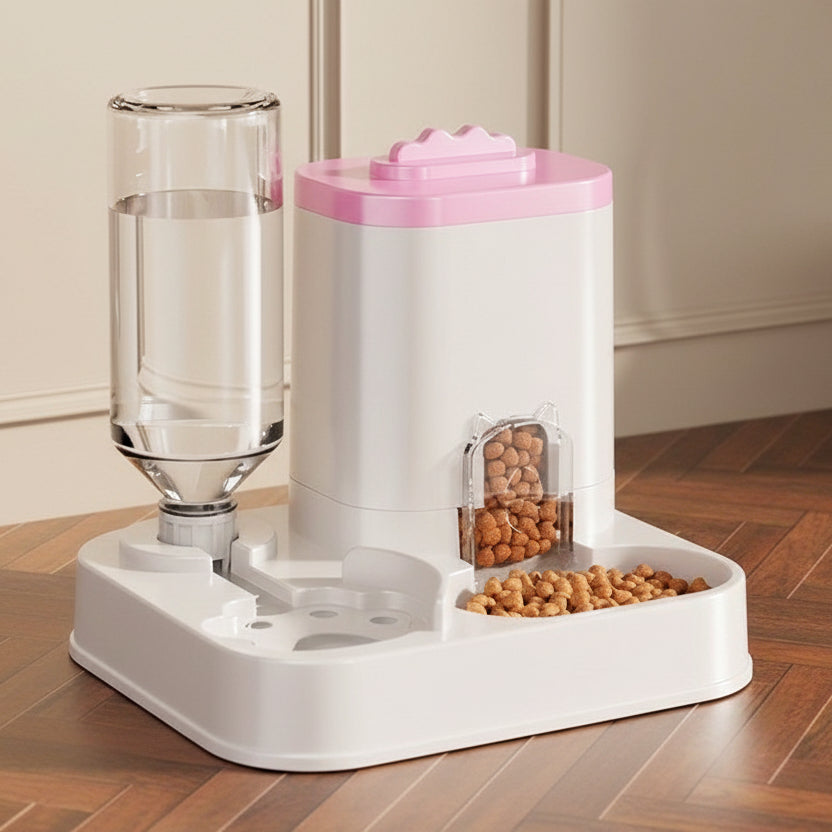 Stazione automatica resistente AquaFeed per idratazione e alimentazione degli animali domestici