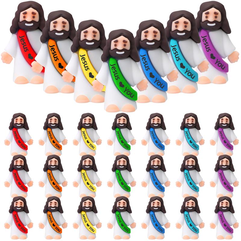 24-Piece Tiny Jesus Figurines Set With A Love You Message