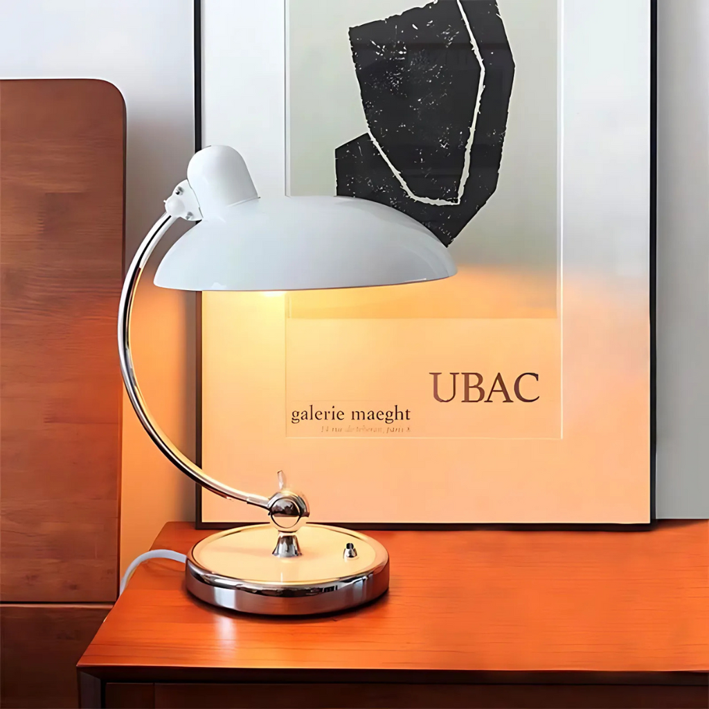 Asteria Adjustable Vintage LED Table Lamp With Shade