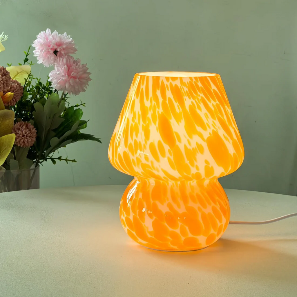 BrightNest Żywa lampa nocna w kształcie grzyba do pokoju dziecięcego z ciepłym światłem LED