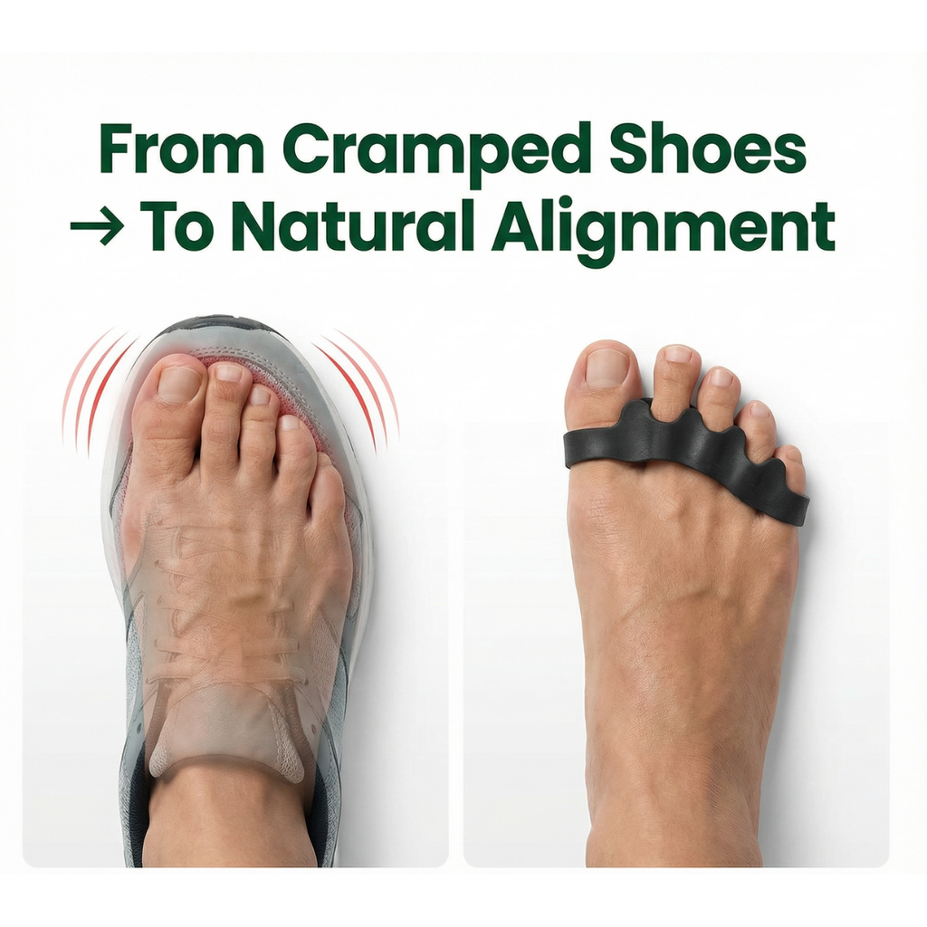 NovaStride Align Silicone Toe Spacers For Healthy Foot Alignment