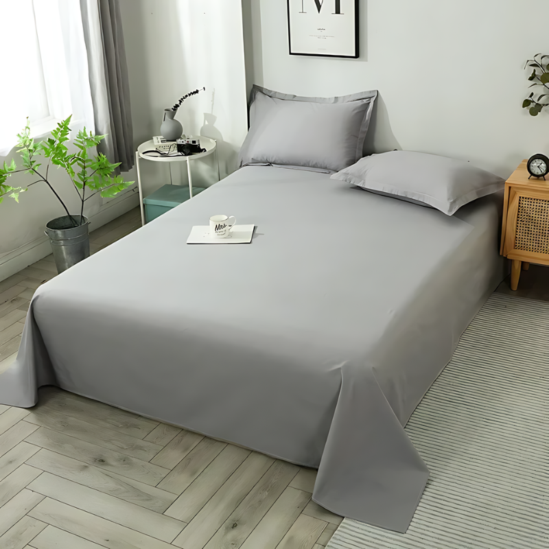 SereneLoom Flat Sheet In Organic Cotton With Soft And Breathable Comfort