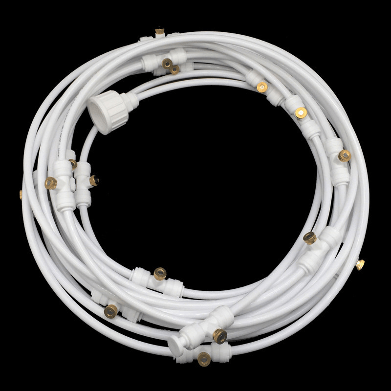 HydroMist Spray Irrigation System For Outdoor Cooling And Gardens