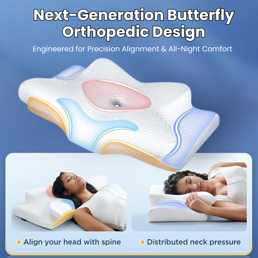 Ergonomic Memory Foam Pillow For Snore Relief And Easier Breathing