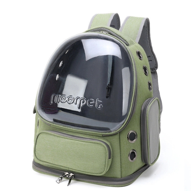 AeroPaw Breathable See-Through Carrier Backpack For Cats And Small Dogs