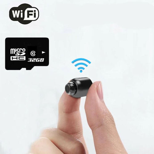 Kompakt WiFi-sikkerhetskamera for hjemmebruk med nattsyn UK barnevaktkamera