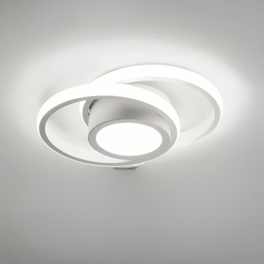 NovaLume Dual Rings LED-Deckenleuchte für Wohnzimmer