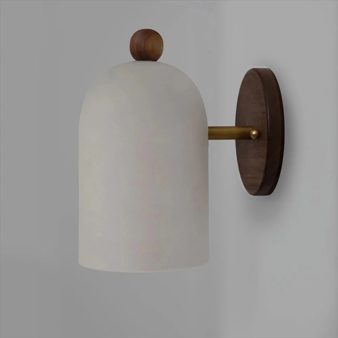 AuroraCraft Vintage Wall Lamp in Iron and Solid Wood for Bedroom and Living Room