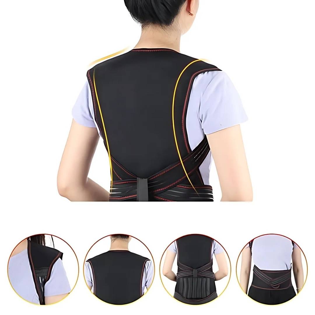 ThermaPosture zelfverwarmende rugbrace met verstelbare houdingscorrector