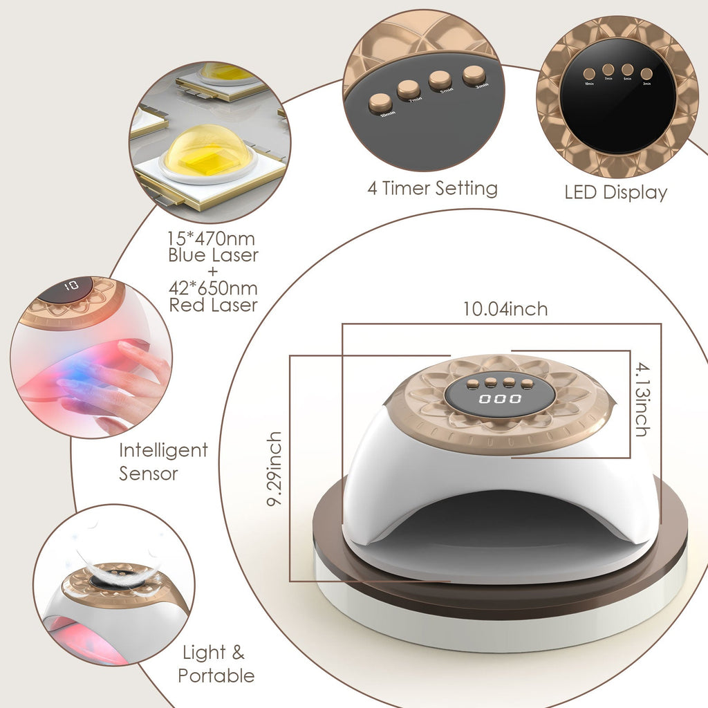 Herramienta de Terapia de Luz Aurora Gold para Múltiples Dedos del Pie