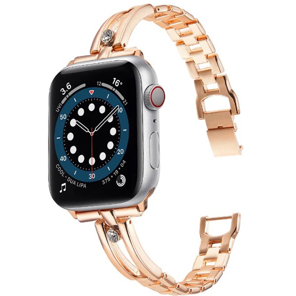 LumaNova Diamond Hollow Rund Ring för Apple Watch