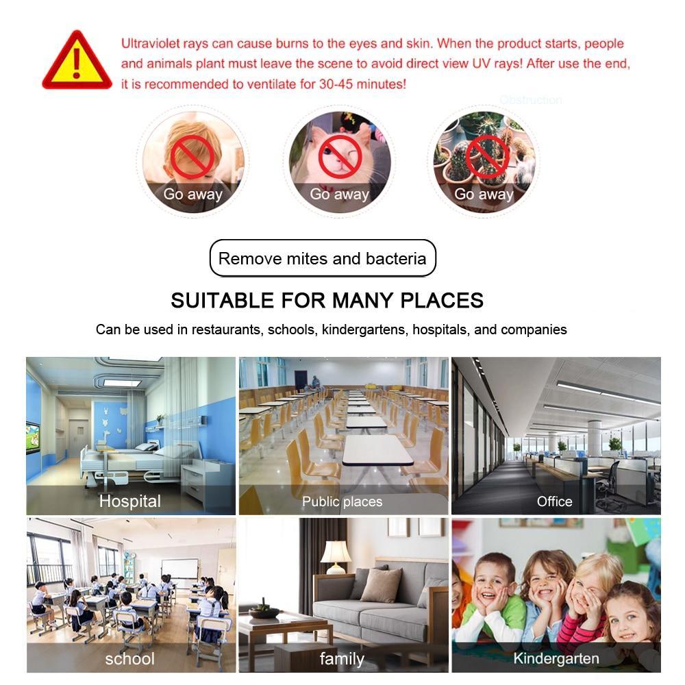 8W UVC Germicidal Lamp Quick Home Disinfection And Safe Use