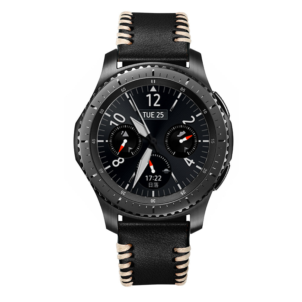 Ručně šitý kožený řemínek pro Galaxy Watch 4-7 20mm