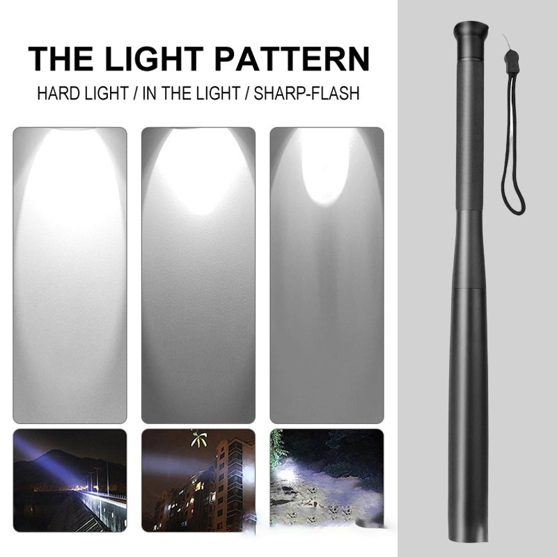 NovaBat Aluminum Alloy Baseball Bat LED Flashlight With Three Modes
