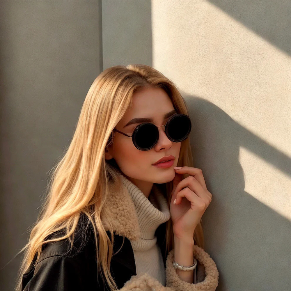Gafas de sol negras AstraView con filtro de nueve niveles y ajuste ajustable
