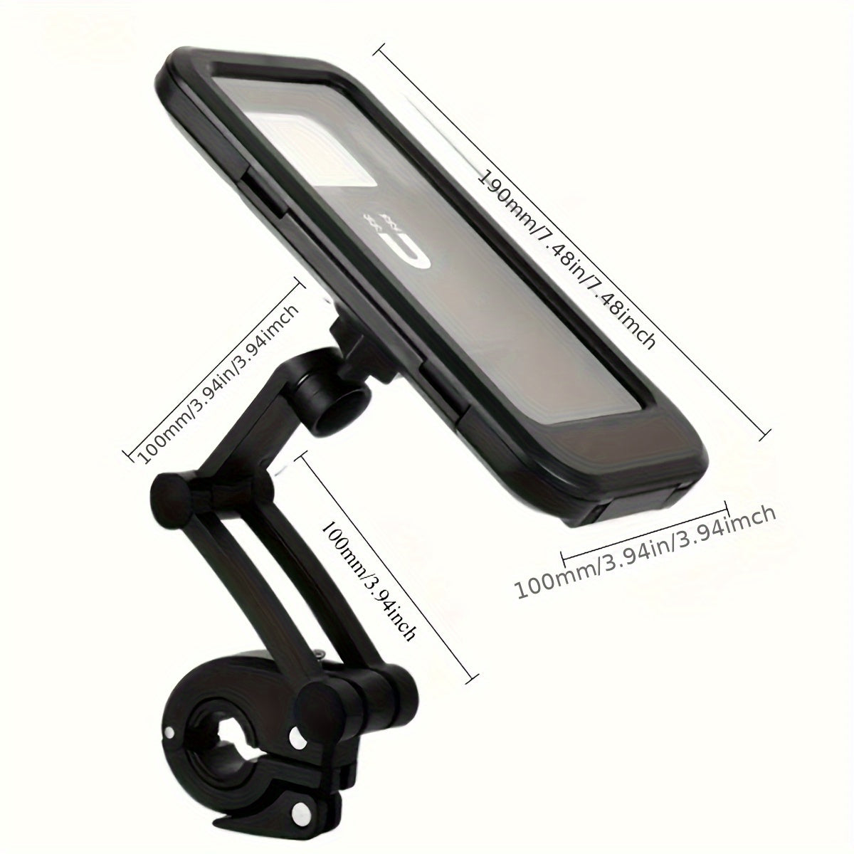 Bikewise テレスコーピング マグネット式スマホホルダー 自転車・電動自転車用、ABSデザイン