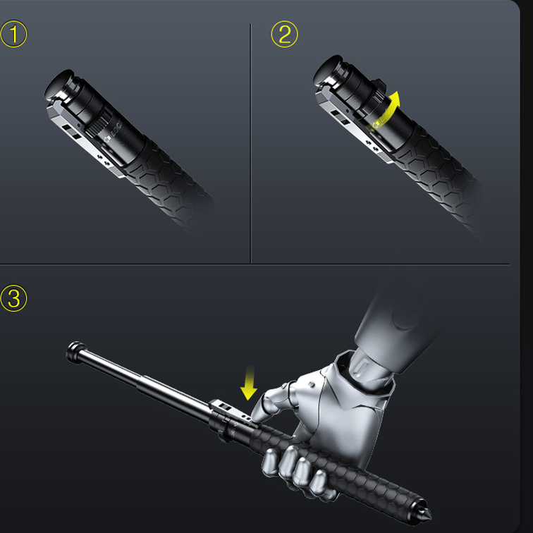 Alloy Steel Safety Stick With Telescoping Design And Quick Deployment