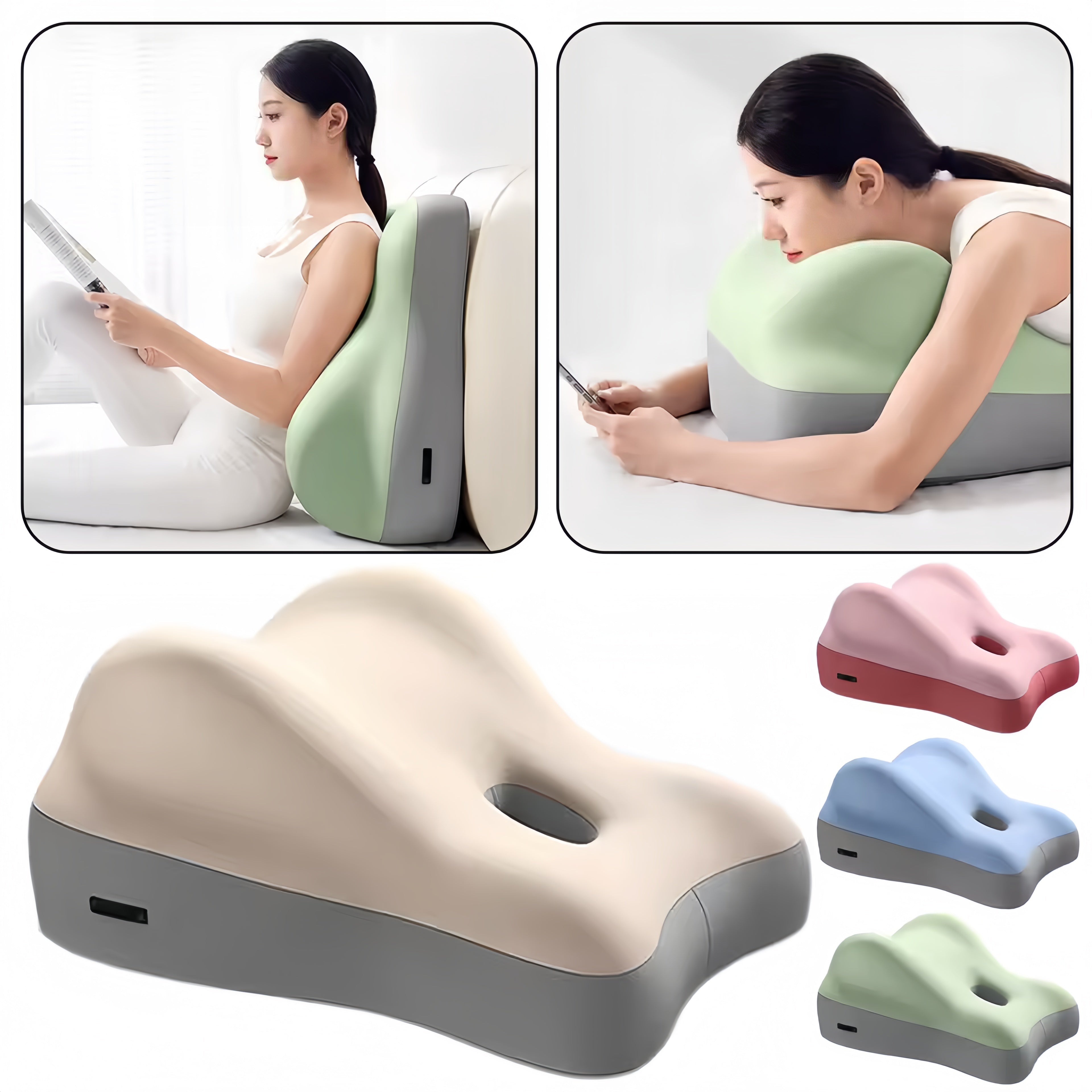 NestMate Comfort Duo Pillow For Seated And Reclined Support