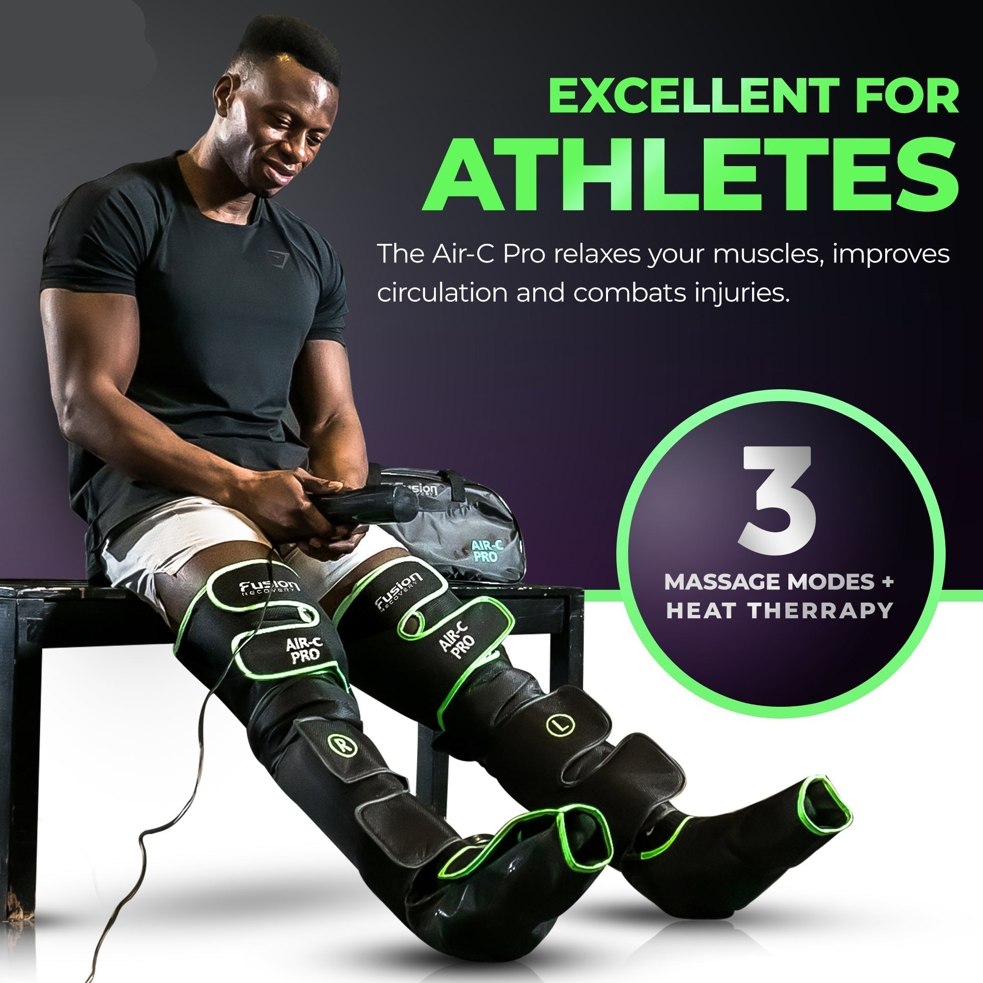 Air C Pro Edition CirculaEase Leg Massager For Home Use With Premium Air Compression