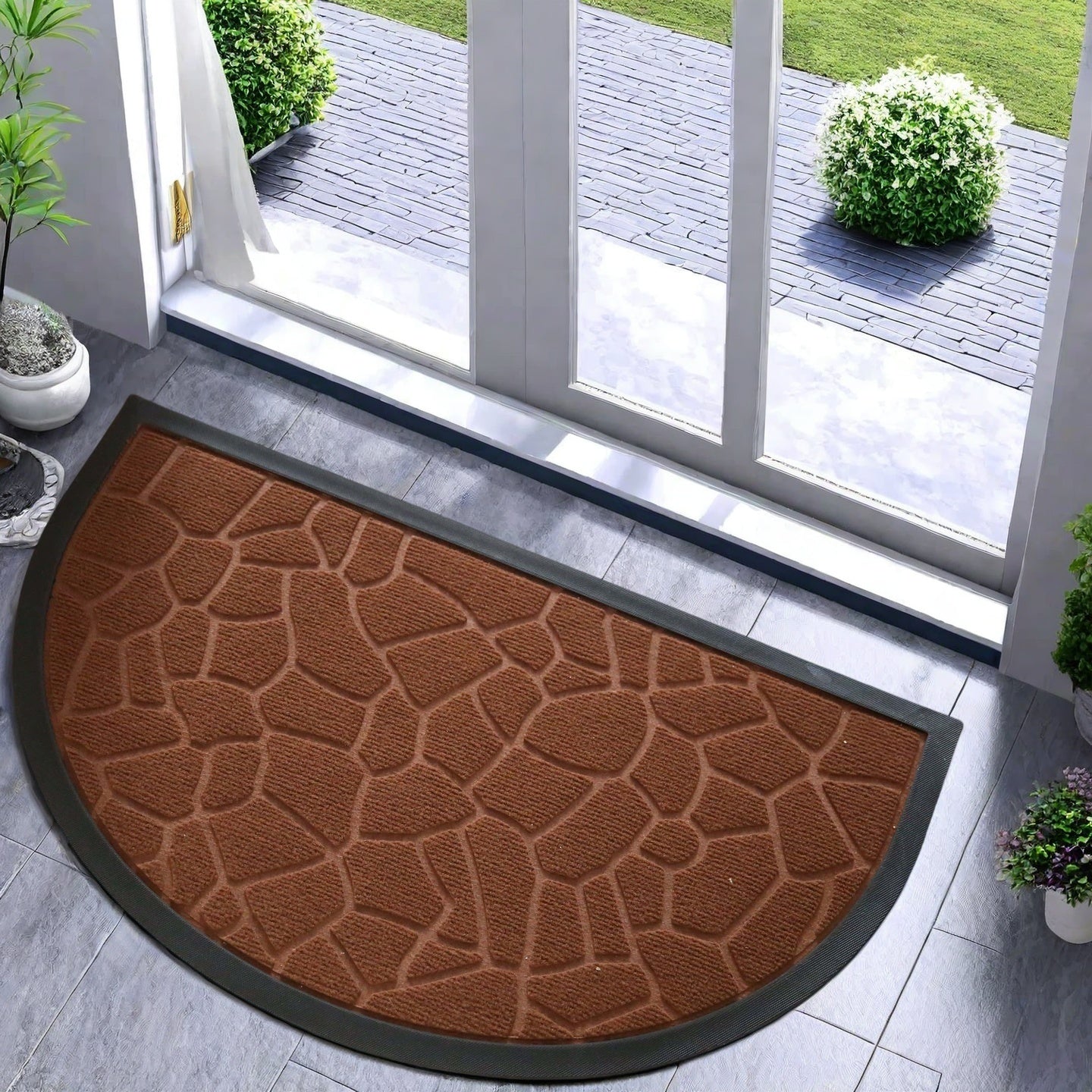Earthlux Außen-Schmutzfangmatte für Haustür und Hintertür 44,96 x 74,93 cm