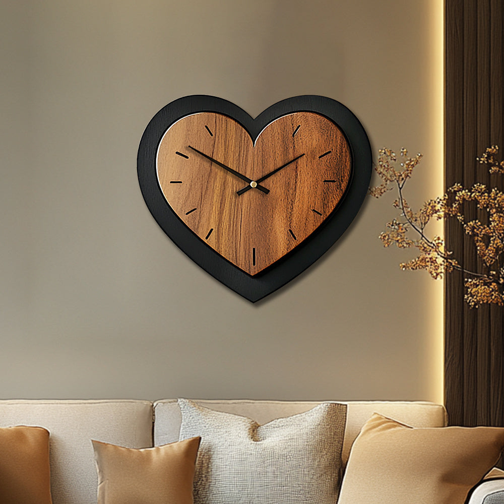 Rustikální dřevěné nástěnné hodiny Timberheart