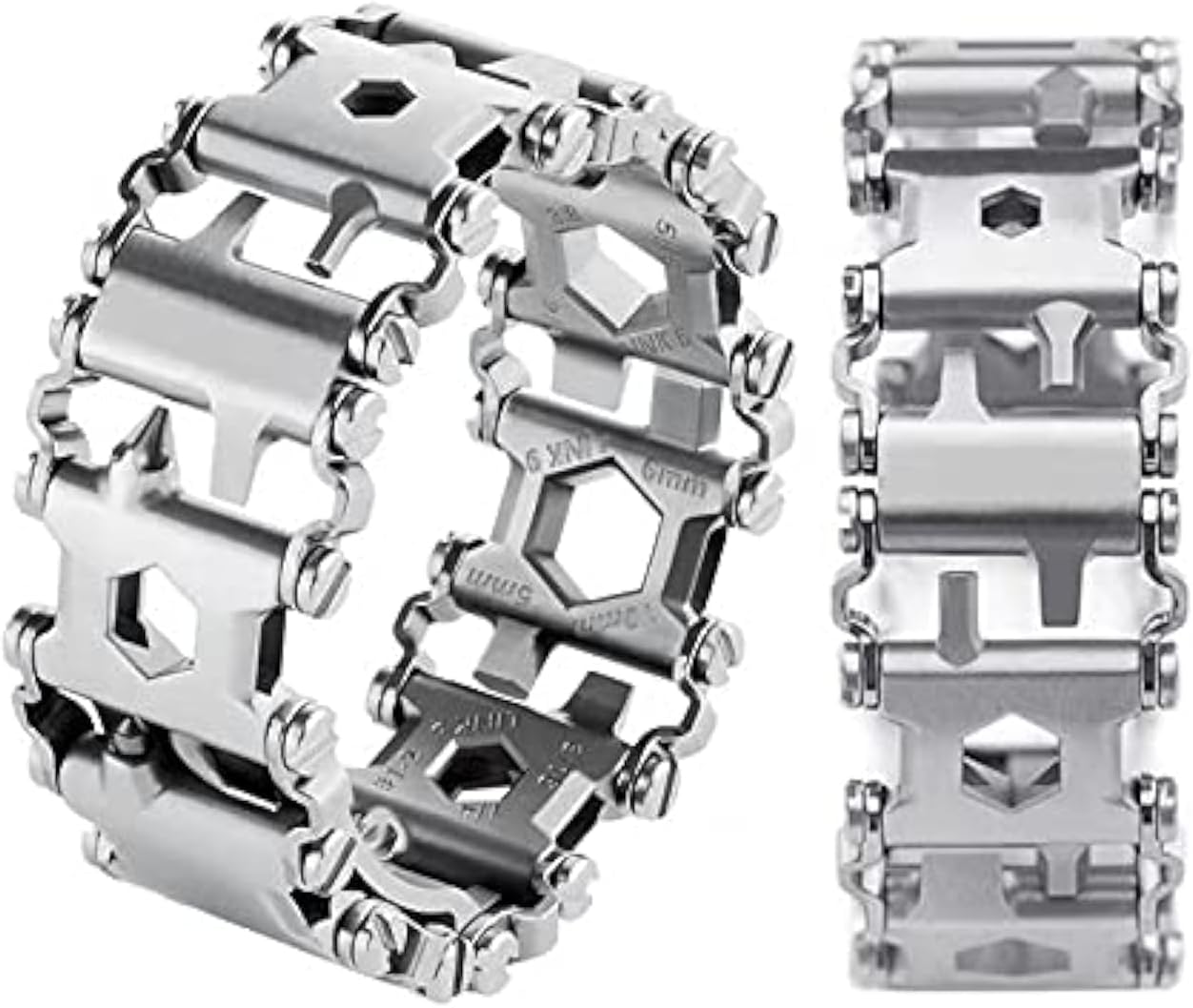Rustfrit stål 29-i-1 multitool-armbånd til daglig brug og hverdagens behov