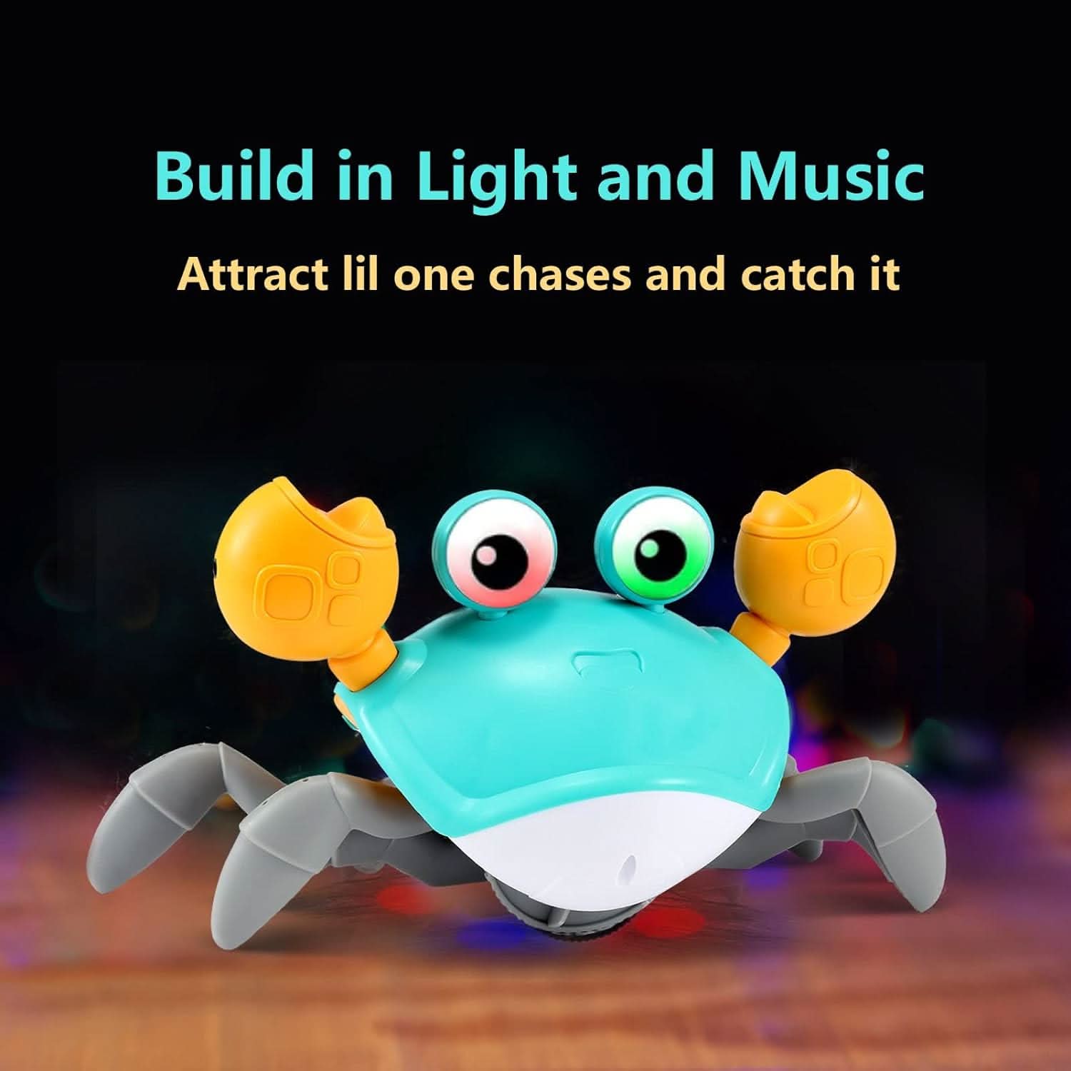 Jouet d'escargot CrawlJoy avec musique et lumières colorées pour bébés dès 1 an