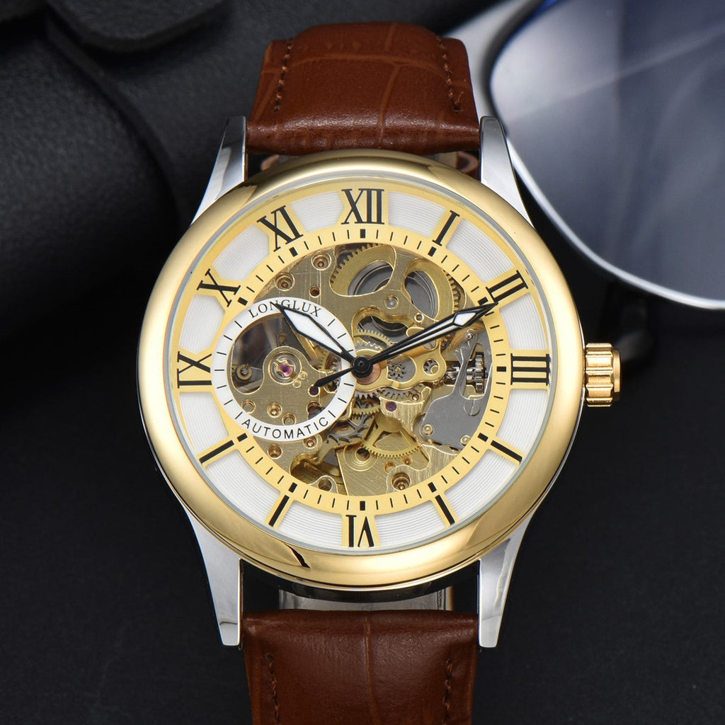 Reloj de acero inoxidable AuroraForge con esfera automática de 40 mm edición