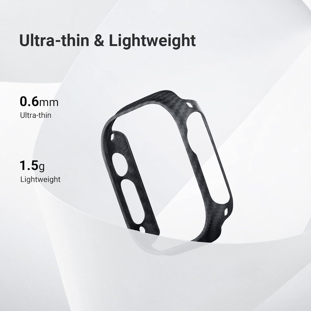 Curea din fibră de carbon AeroWeave cu acoperire din aramid pentru Apple Watch
