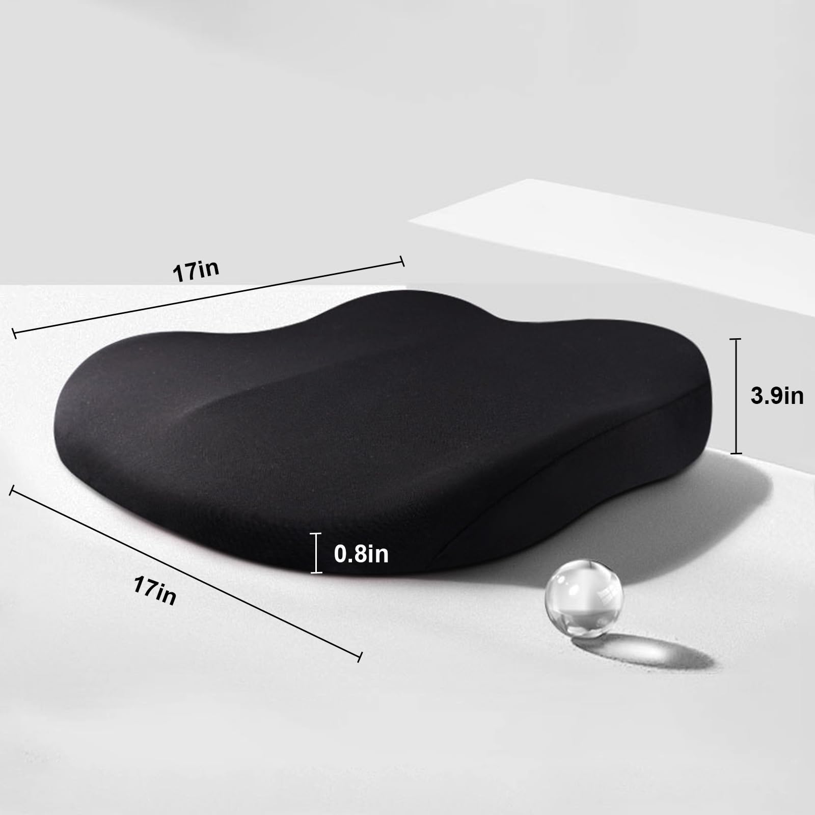 Coussin rehausseur de voiture en mousse à mémoire de forme RaiseSit pour un confort ergonomique amélioré