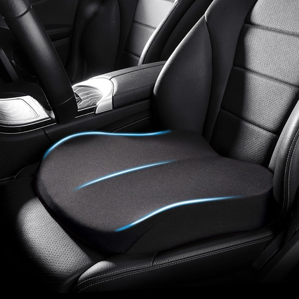 Coussin rehausseur de voiture en mousse à mémoire de forme RaiseSit pour un confort ergonomique amélioré
