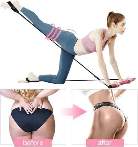 CoreFlex Portable Bar Set With Resistance Bands For Home Workouts