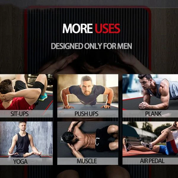 Hochdichte Fitnessmatte für Herren für Heim- und Fitnesstraining, rutschfest