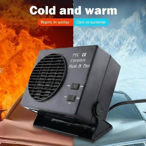12V Ceramic Car Heater Fan | 150W-300W | Portable Defroster w/ Automatic Thermostat