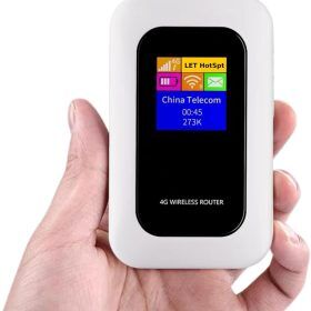Kompaktní 5G WiFi router pro cestování i domácí použití s rychlým a bezpečným internetem na cestách