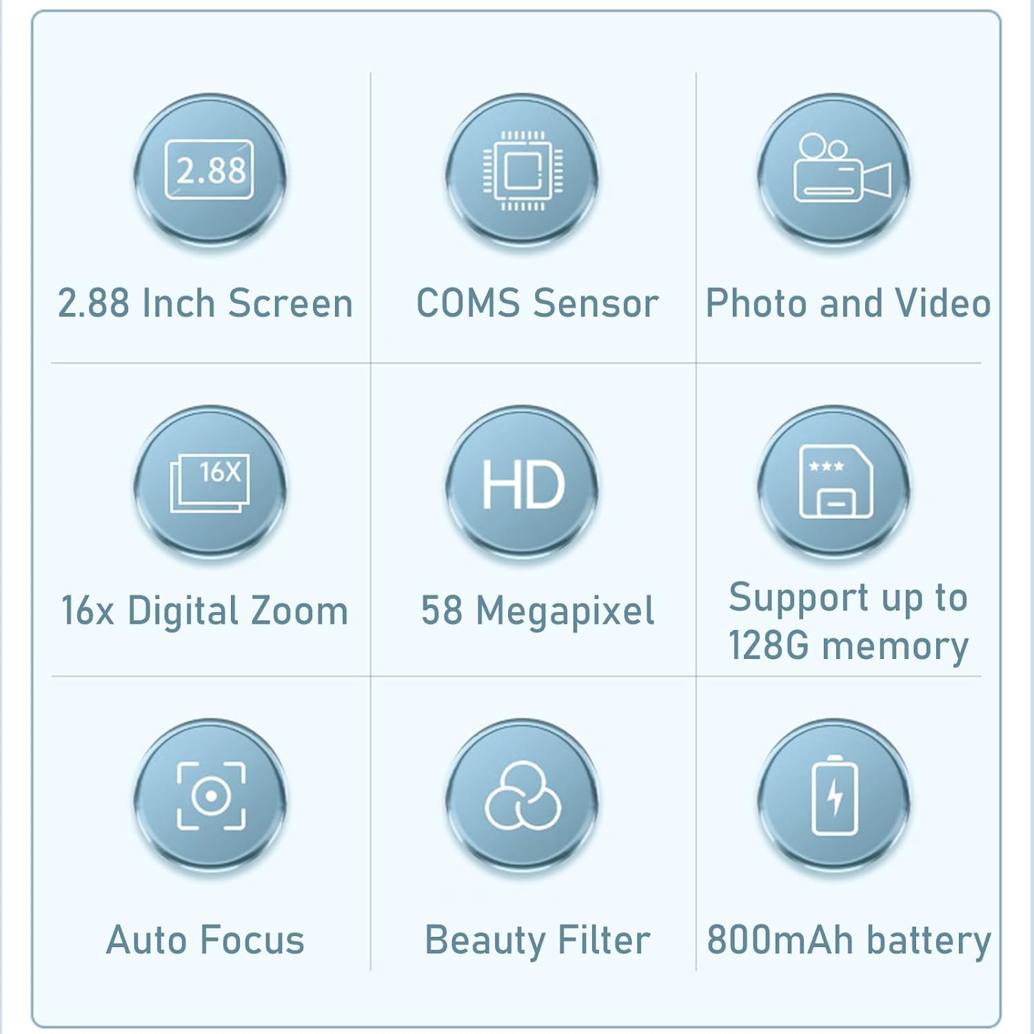 Lumora 4K kamera s 58MP fotografiemi a 16x zoomem pro každodenní použití