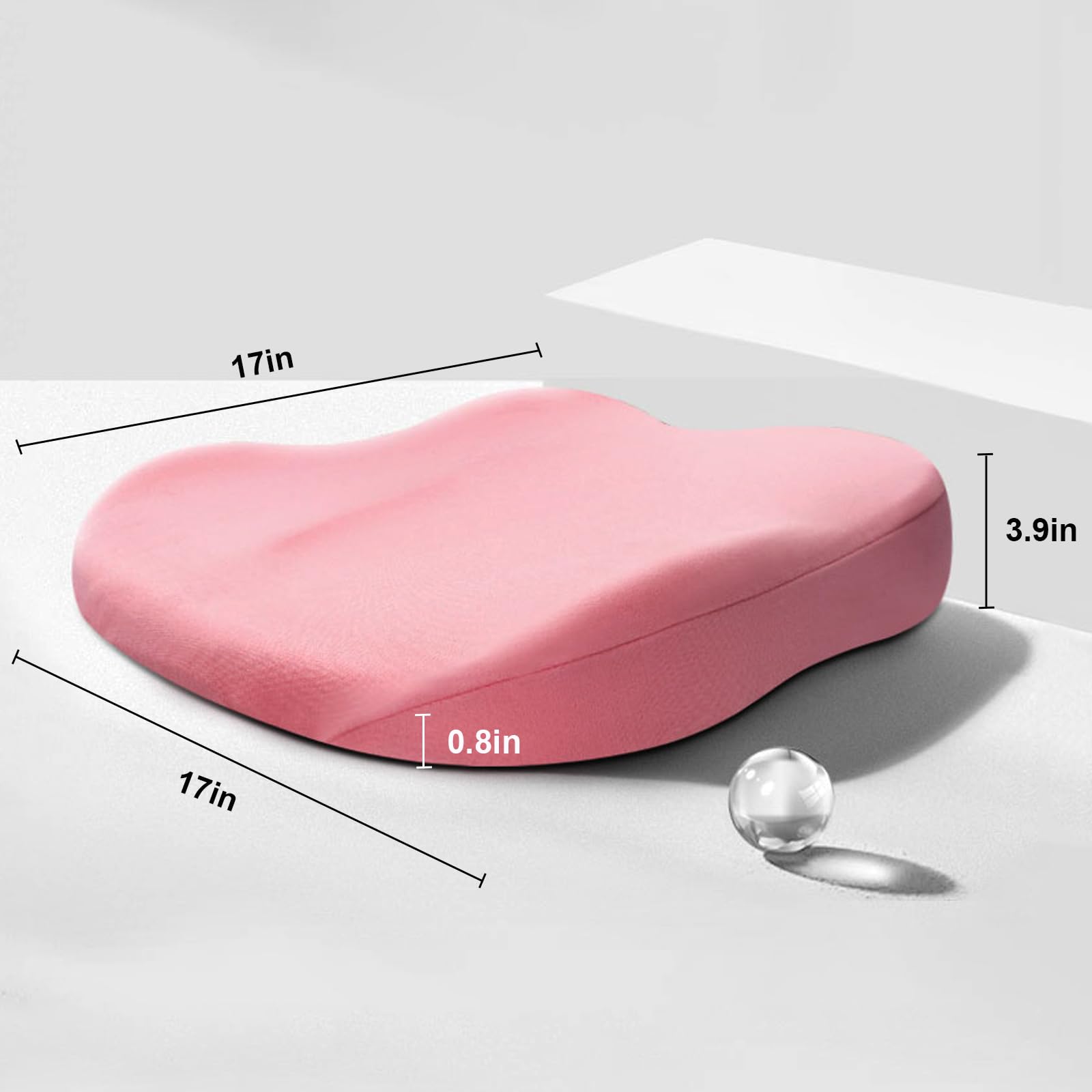 Coussin rehausseur de voiture en mousse à mémoire de forme RaiseSit pour un confort ergonomique amélioré
