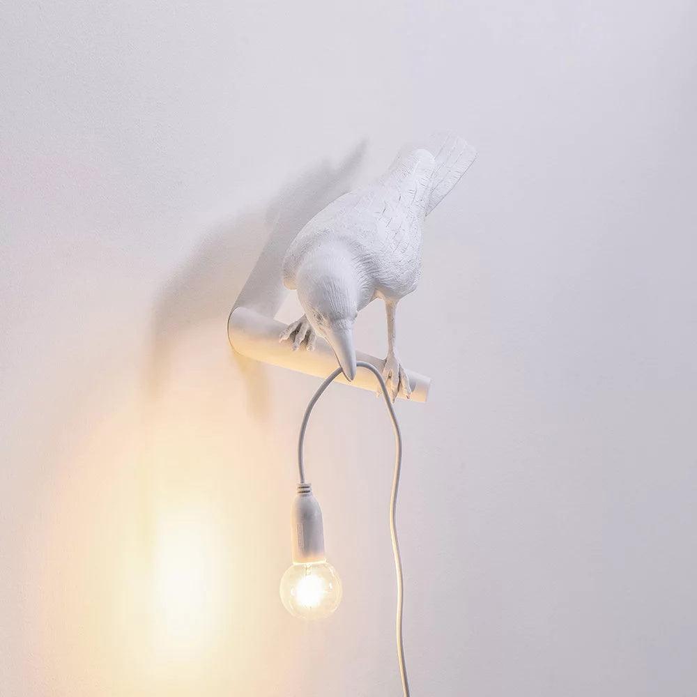 Vogelwandlamp voor woondecoratie met zacht sfeervol accentlicht