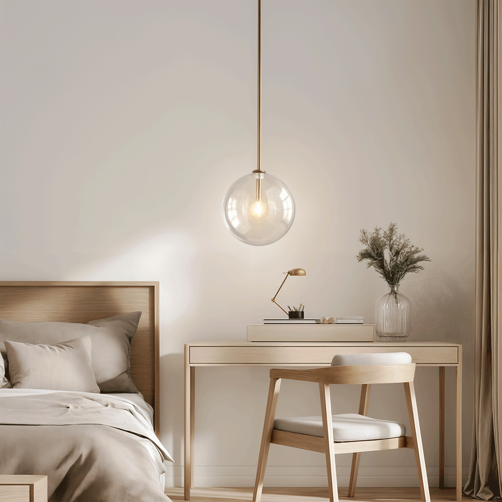 Lámparas Colgantes de Bola de Cristal Lumenora por Asteron Studio
