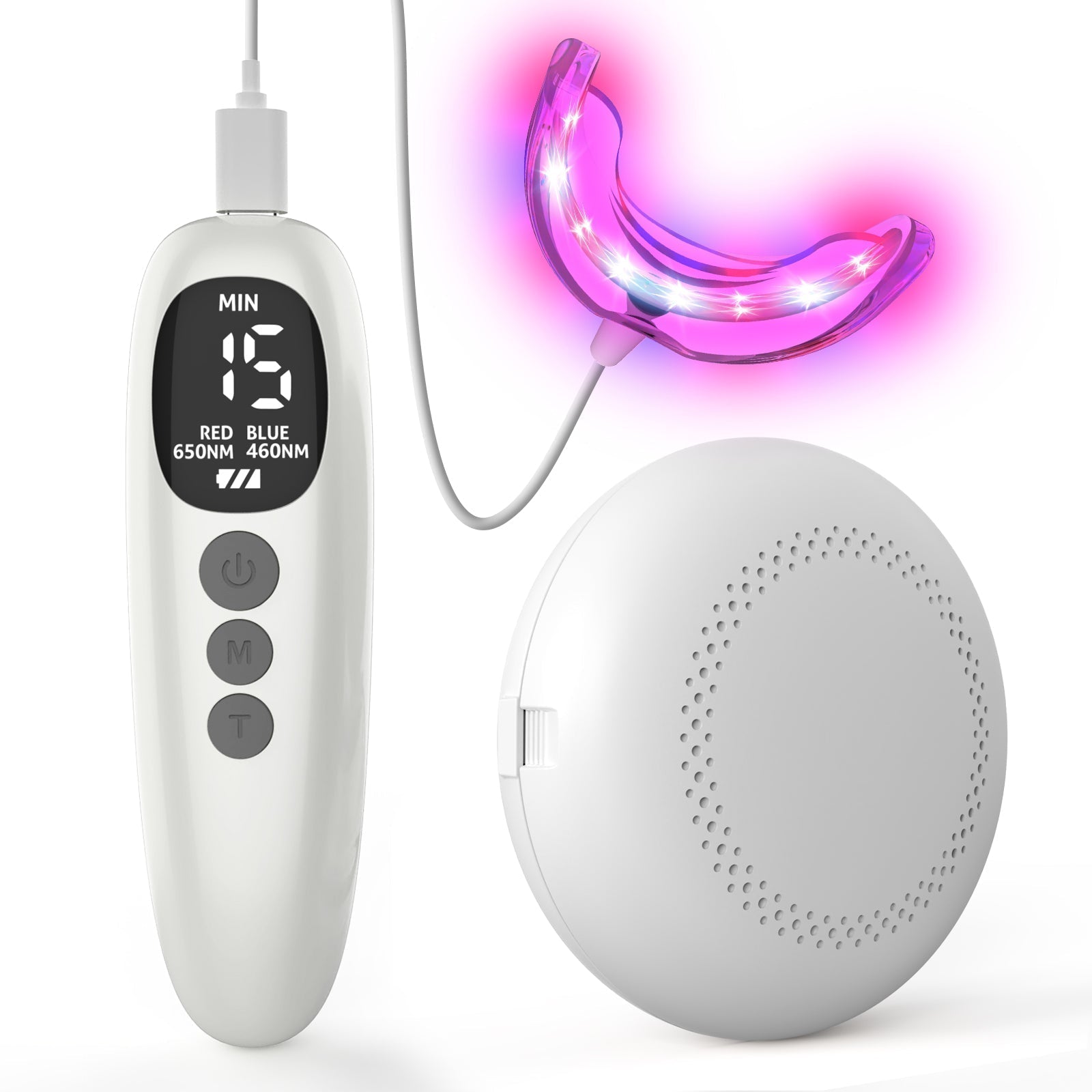 At Home Gum Health Device With Dual Light Therapy For Everyday Use
