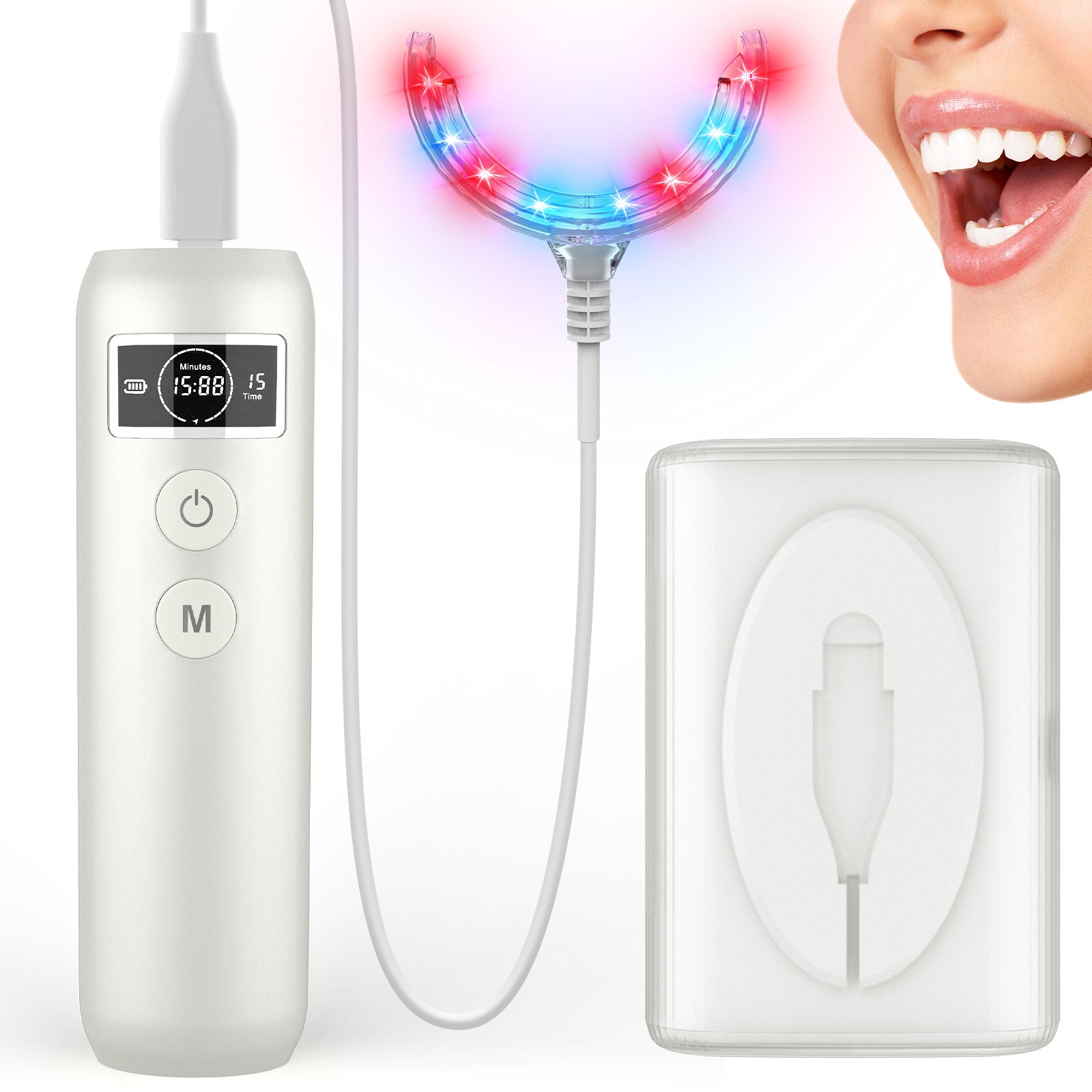 At Home Gum Health Device With Dual Light Therapy For Everyday Use