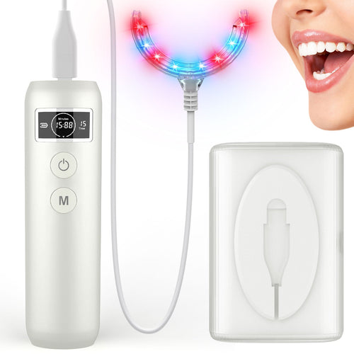 Dispositivo para salud de las encías en casa con terapia de luz dual para uso diario  