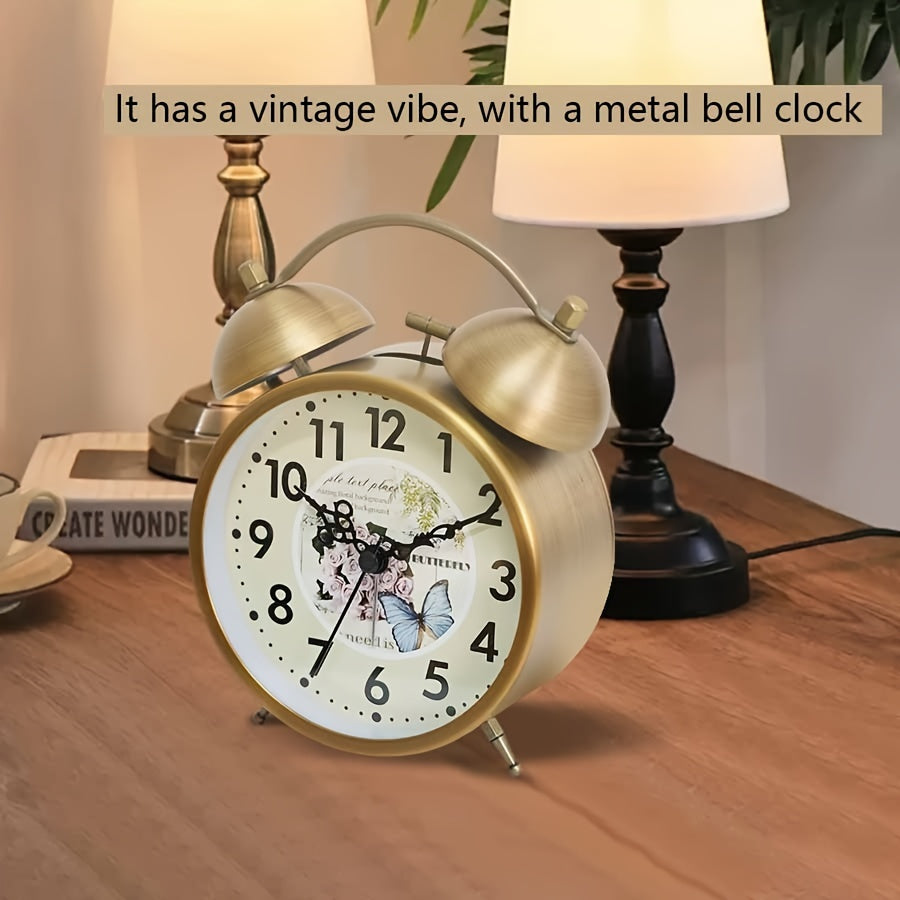 Nordibell Luminous Nordic Alarm Clock In Vintage Style