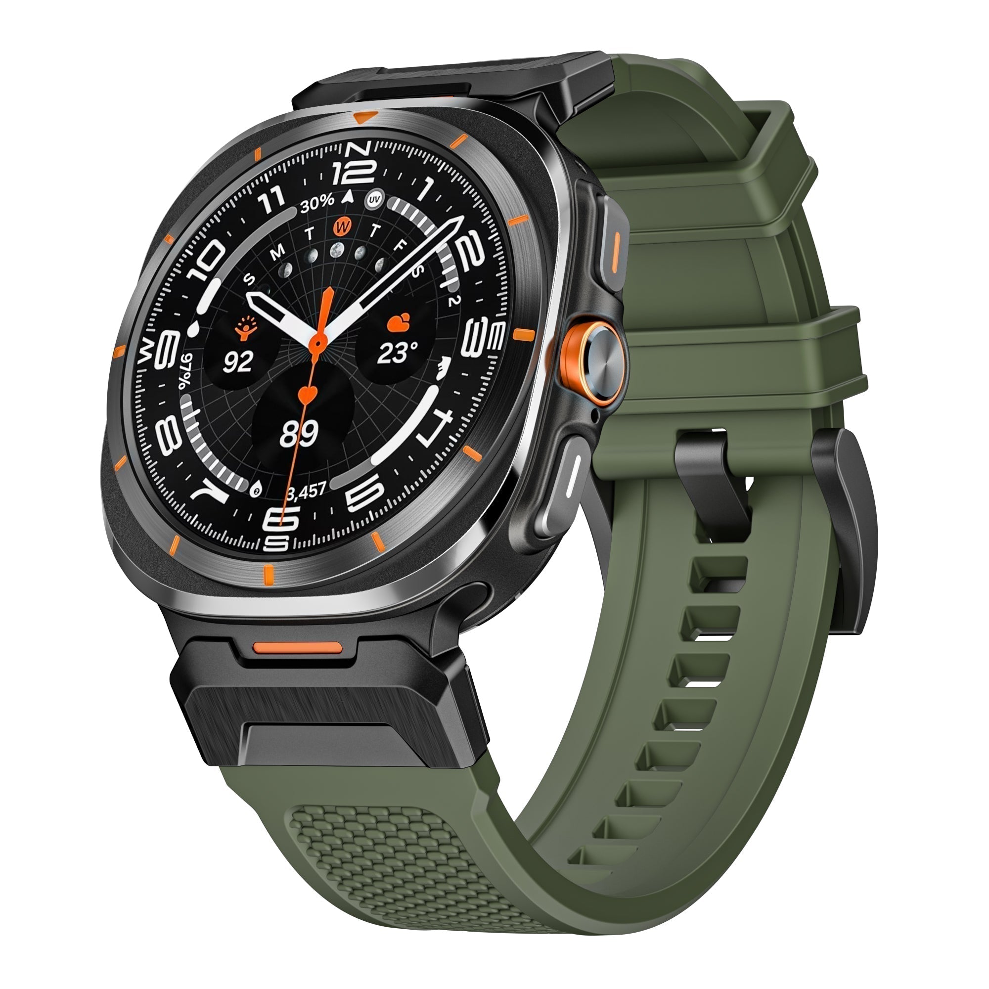 AstraGuard FKM Kauçuk Kayış Galaxy Watch Ultra Premium İçin