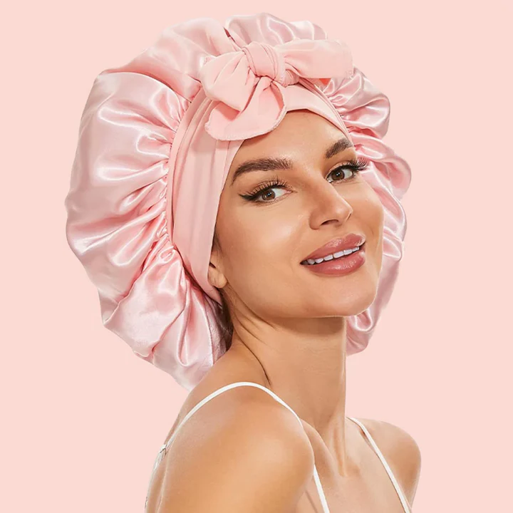 Silk Hair Bonnet For Overnight Protection That Stays Put All Night