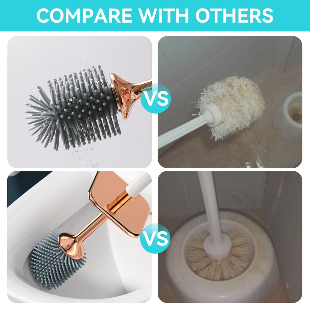 Bathoria Durable Holder for Cleaning Brush in Bathroom