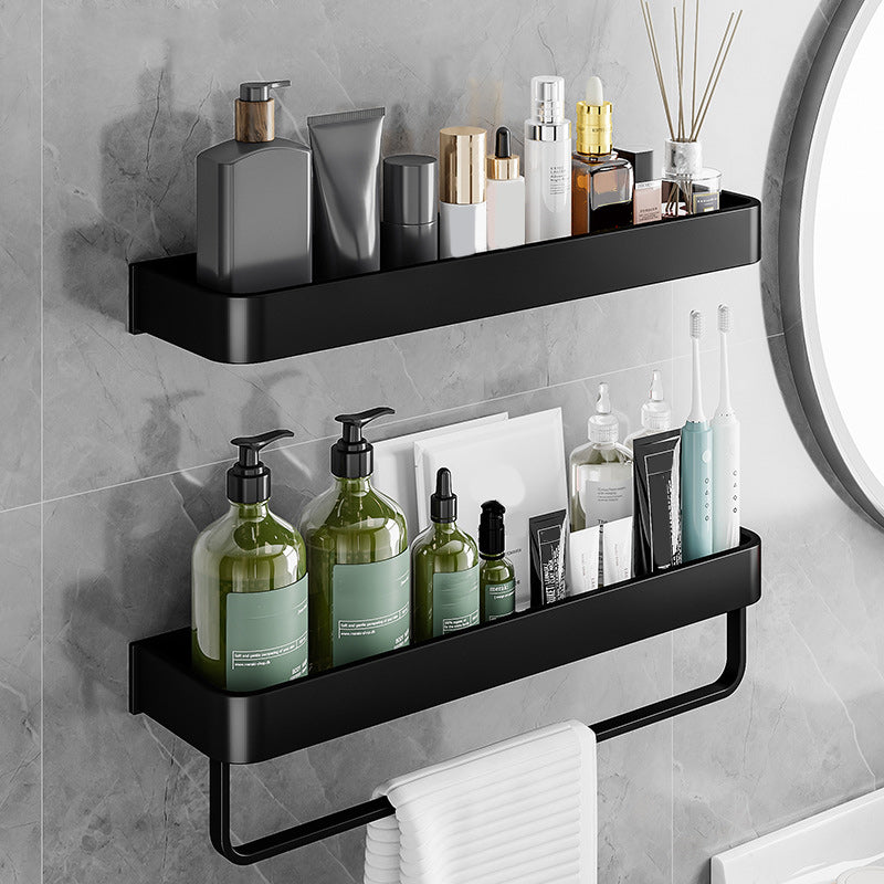 Kit de herrajes moderno para organizador de baño de aluminio para baños domésticos