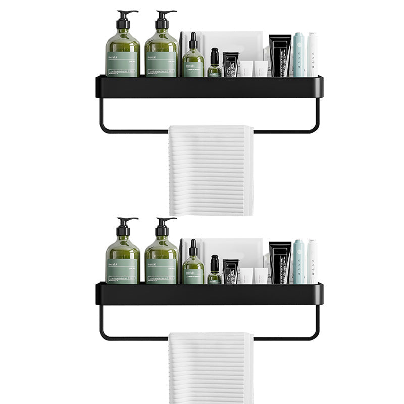 Kit de herrajes moderno para organizador de baño de aluminio para baños domésticos