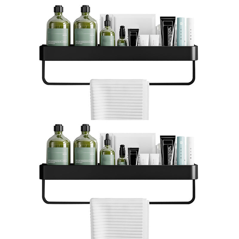 Kit de herrajes moderno para organizador de baño de aluminio para baños domésticos